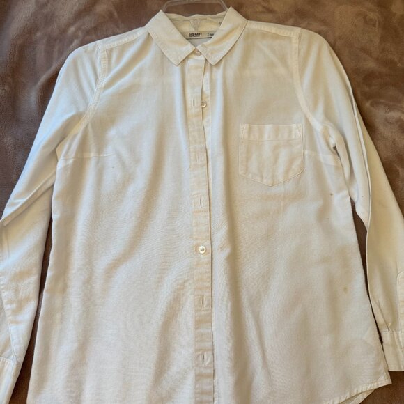 Old Navy White Button Down Shirt - Picture 1 of 3